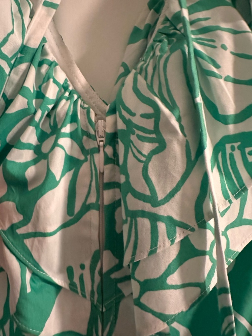 Lilly Pulitzer RITAMARIE V-NECK COTTON RUFFLE DRESS - Picture 4 of 7